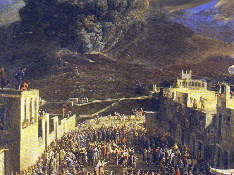 Eruzione del Vesuvio a Pompei ed Ercolano