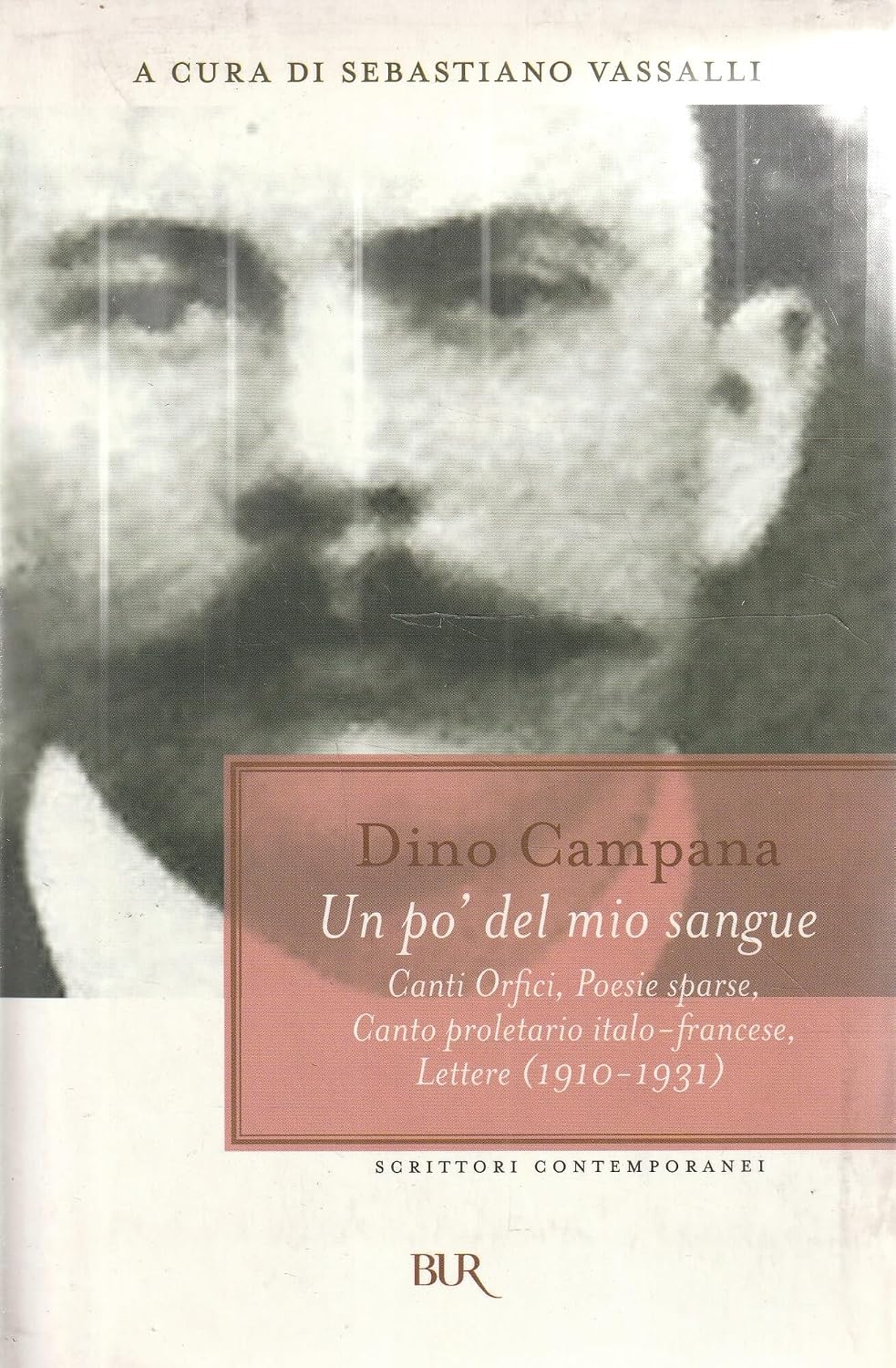 Un po' del mio sangue. Canti Orfici, Poesie sparse, Canto proletario italo-francese, Lettere (1910-1931) di Dino Campana (Autore), S. Vassalli (a cura di)